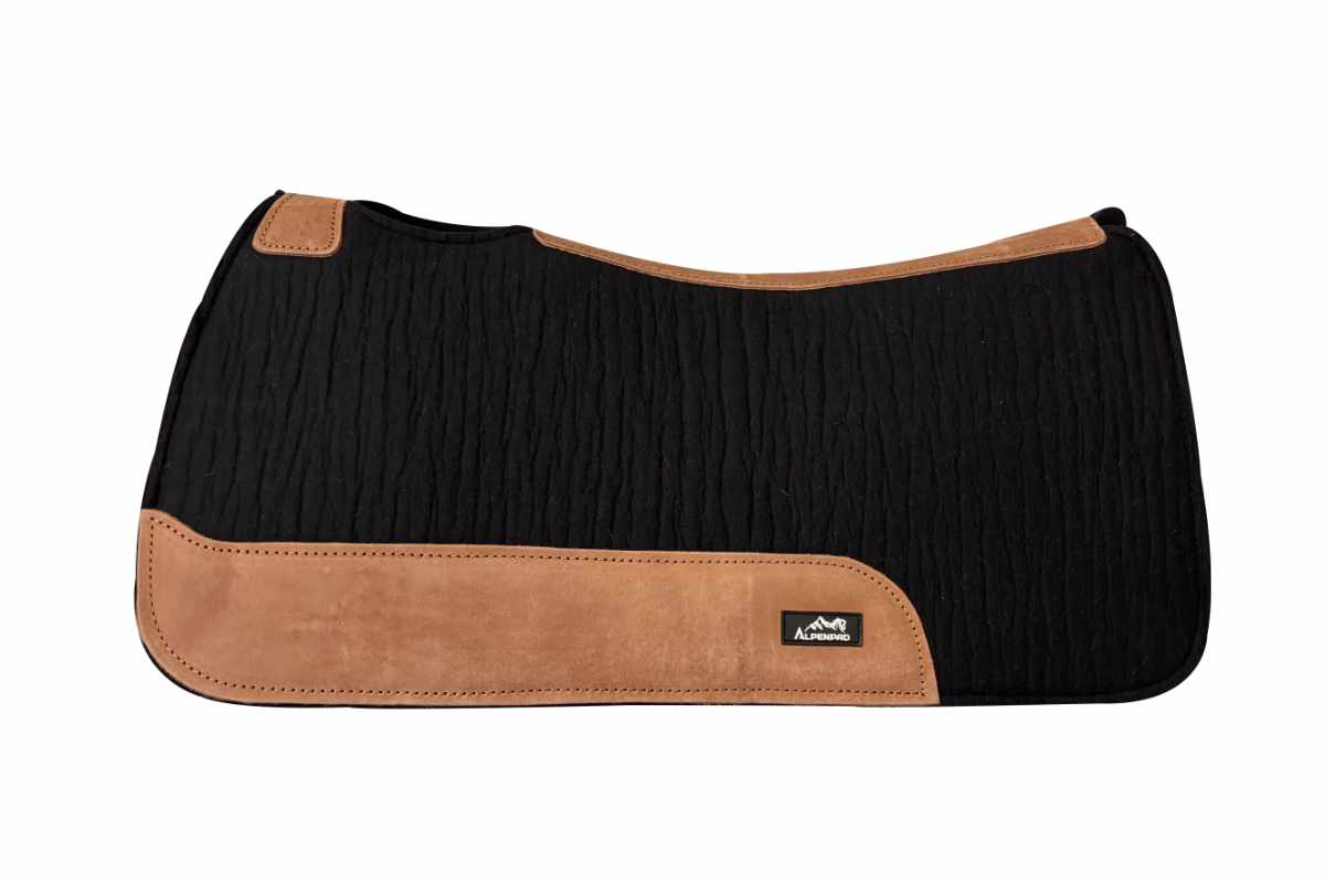 AlpenPad wool felt western pad black