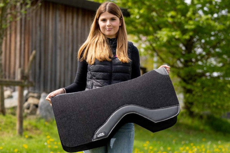 AlpenPad Pro Line – Black / schwarzes Leder – Neoprenunterseite