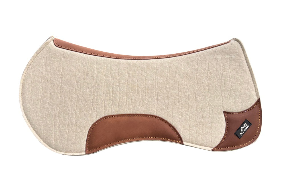 AlpenPad wool felt western pad black