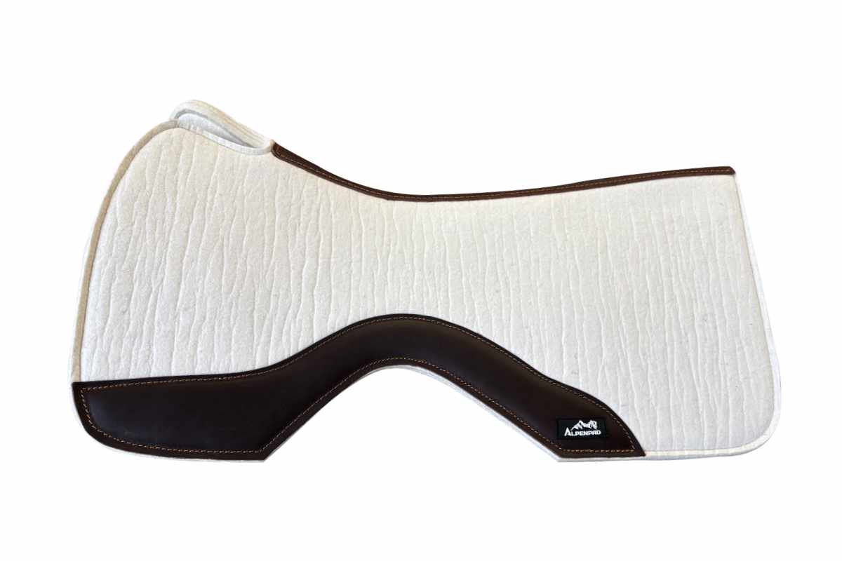 AlpenPad Pro Line – High Quality Performance Westernpad – Black / brown leather