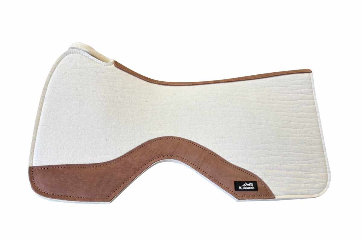 AlpenPad Pro Line – High Quality Performance Westernpad – Black / brown leather