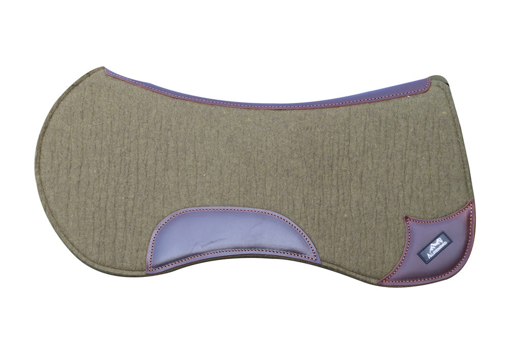 AlpenPad wool felt western pad black