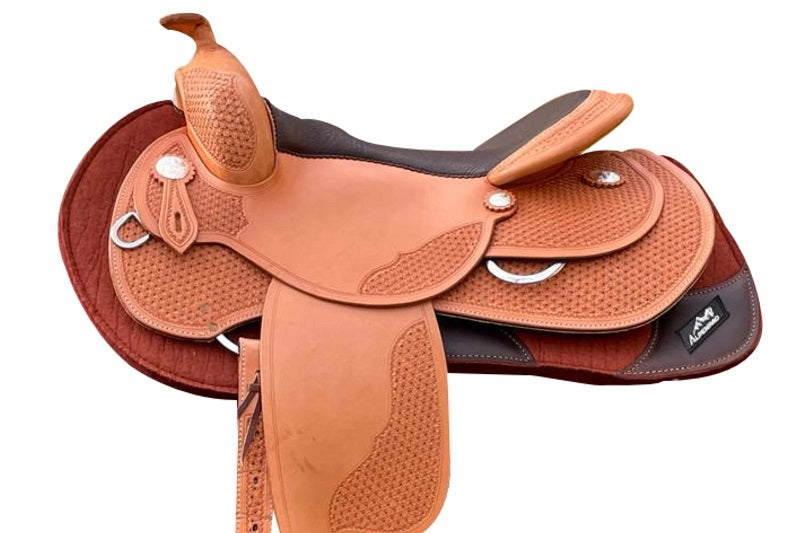 AlpenPad wool felt western pad black