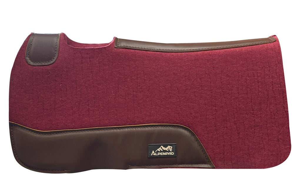 AlpenPad wool felt western pad black
