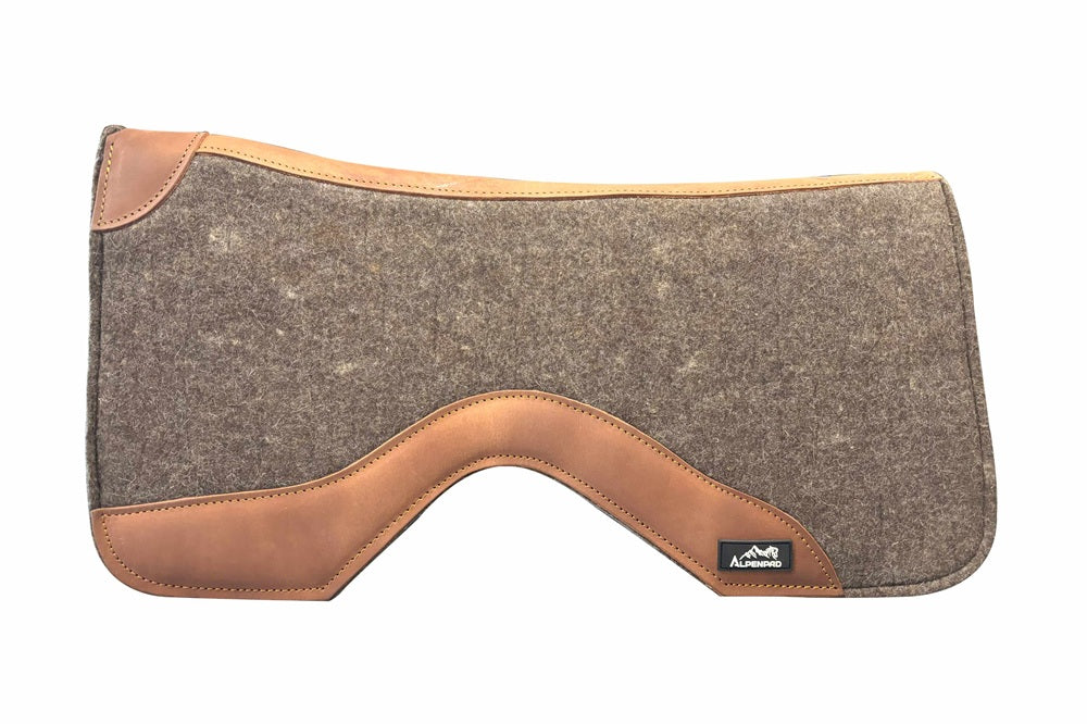 AlpenPad Pro Line – Performance Westernpad Grey / helles Leder