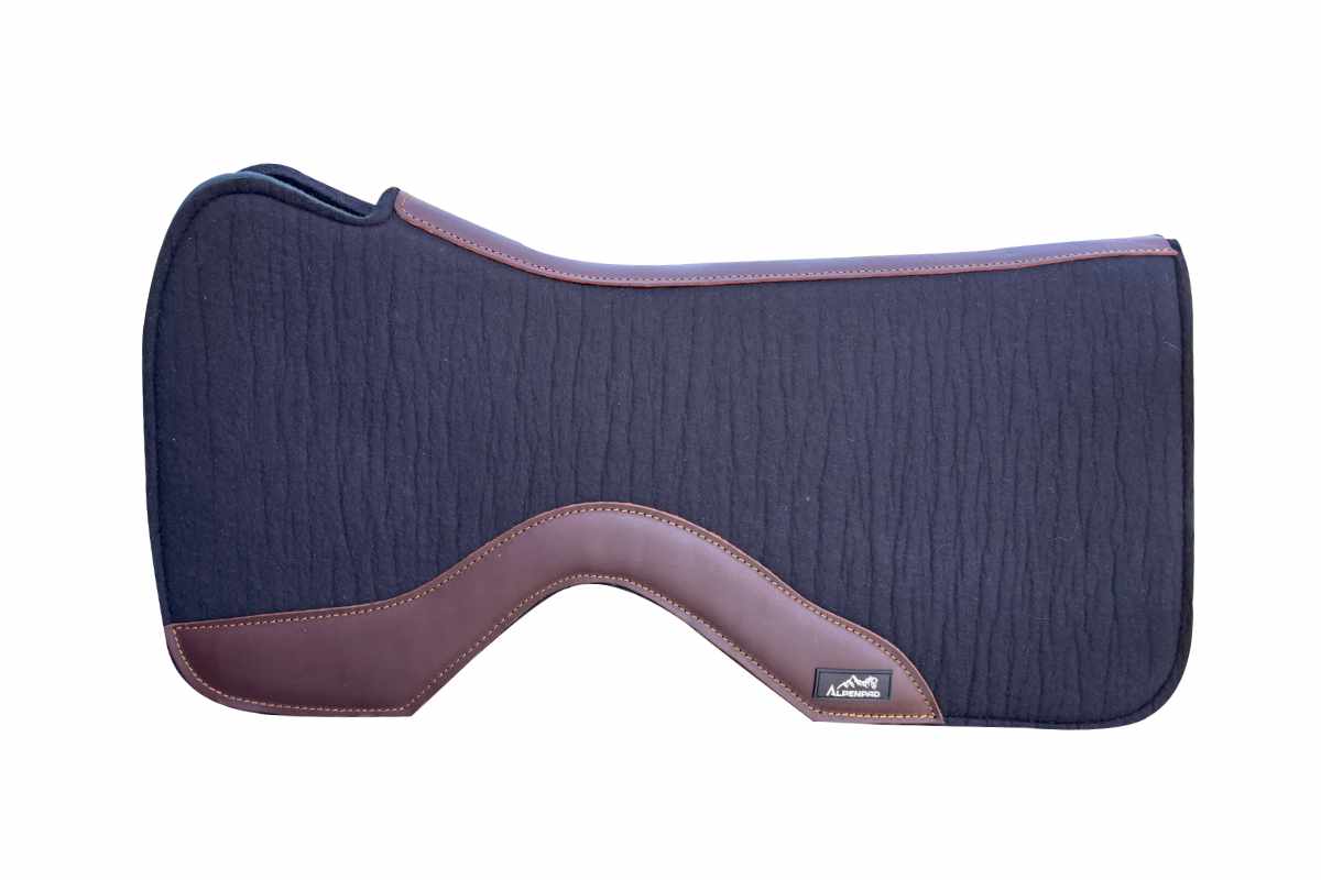 AlpenPad Pro Line – High Quality Performance Westernpad – Black / brown leather