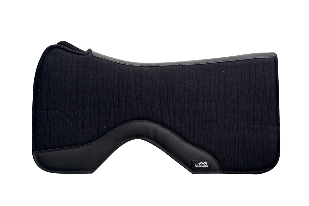 AlpenPad Pro Line – High Quality Performance Westernpad – Black / brown leather