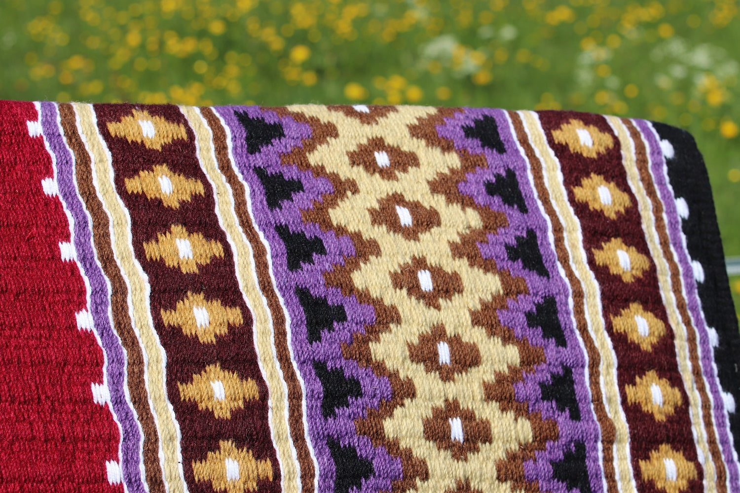 AlpenPad Showblanket #3 *Rot, lila, braun, creme* - Horse_Art_Bodensee