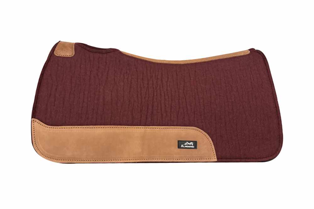 AlpenPad 2.0 – High Quality Filzpad – Rost mit hellem Leder