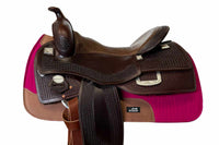 AlpenPad 2.0 – High Quality Westernpad – Pink  / helles Leder