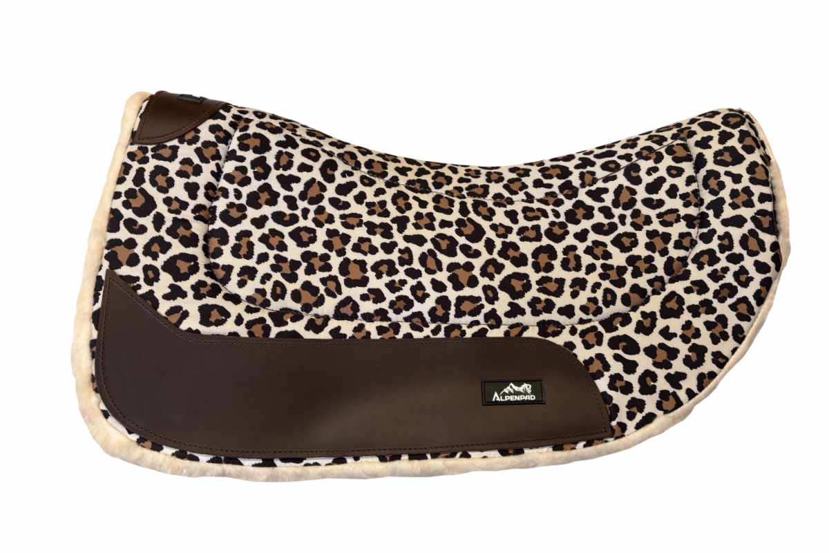 AlpenPad Working Line – Roundskirt 70 cm / Canvas Pad mit Fellunterseite – Leo