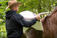 AlpenPad wool felt western pad black