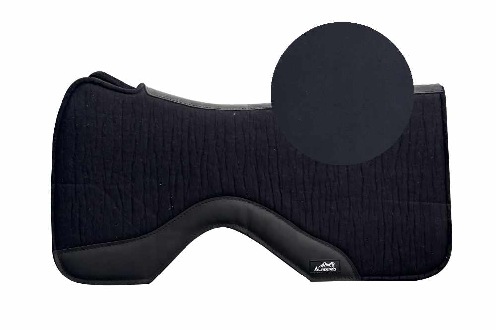 AlpenPad Pro Line Free – Black mit schwarzem Leder – Neoprenunterseite