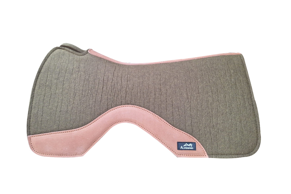 AlpenPad Pro Line Free – Widerristfrei – kurze Version 75 cm – Olivgrün / helles Leder