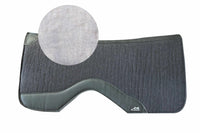 AlpenPad Pro Line – Performance Westernpad Black – Fleece Unterseite / schwarzes Leder