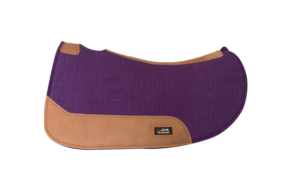 *B-Ware* AlpenPad 2.0 – Roundskirt Westernpad 74 cm – Lila mit hellem Leder