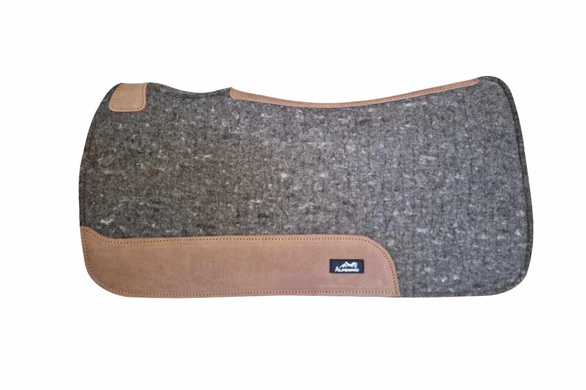 AlpenPad 2.0 – High Quality Filzpad – Grey mit hellem Leder