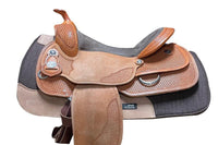AlpenPad 2.0 – High Quality Westernpad – Kastanie / Roughout Leder