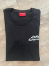 AlpenPad – Besticktes Baumwoll Shirt  – Schwarz - Horse_Art_Bodensee